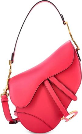 Dior Saddle Handbag with Strap Leather Medium shoulder bag - Roze