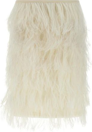 The Attico Dames, Rokken, Wit, Maat: 2XS Poliester