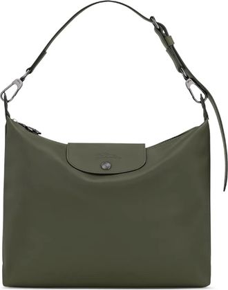 Longchamp Borsa a spalla Le Pliage media - Verde