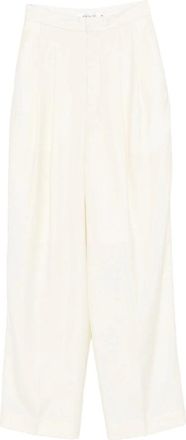 Aya Muse Pantaloni Bianco-Donna