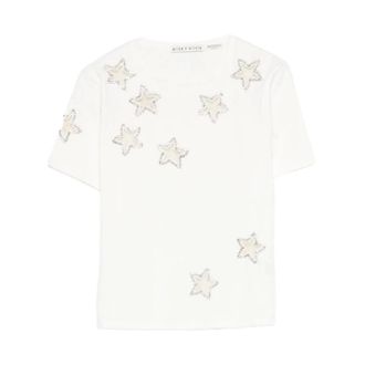 Alice & Olivia Mujer, Camisetas, Blanco, Talla: L