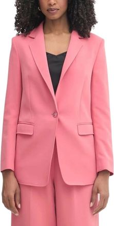 HUGO BOSS C_Jabla 3 Blazer - Dames - Blazers - Roze - L - Polyester - Jassen
