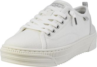 Skechers Womens Bobs Copa Sneaker, White/Silver, 6 UK