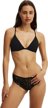 Cotton On Womens Body Bestee Plunge Bra in Black at Nordstrom, Size 34B