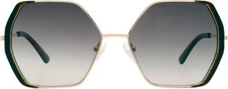 Guess Brown Gradient Butterfly Ladies Sunglasses GF0387 32F 57