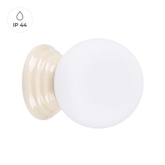 Sollux Lighting L&aacute;mpara de pared beige cer&aacute;mica/vidrio vidriado alt. 12 cm