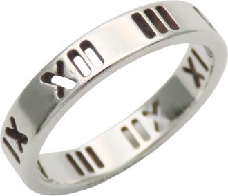 Tiffany & Co. Atlas Silver Silver 925 Band Ring (Pre-Owned)