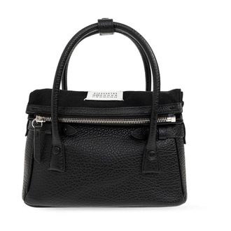 Maison Margiela Tassen, Dames, Zwart, ONE Size, Katoen, 5AC East West Kleine Handtas