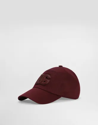 Dolce & Gabbana Cotton Gabardine Baseball Cap - Man Hats And Gloves Purple 57