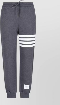Thom Browne straight leg trousers drawstring waist