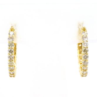 C&A Unbranded (18K) Hoop Earrings (Pre-Owned)