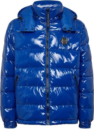 Philipp Plein Heren, Jassen, Blauw, Maat: XL Satijn