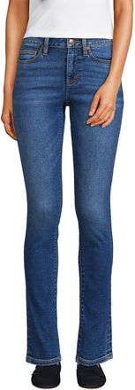 Lands End Recover Denim Mid Rise Slim Leg Jeans in Indigo Tide Blue at Nordstrom, Size 10