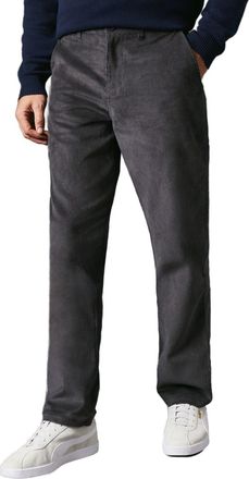 Maine Premium Corduroy Chino Trousers, 40R, Dark Grey