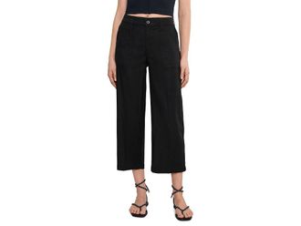 NYDJ Cargo Womens Clothing Black : 12 25, Linen/Viscose
