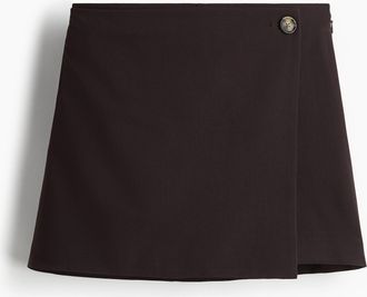 H&M Skort im Wickelschnitt - Brown