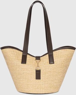 Mani&egrave;re De Voir Emera Raffia Tote Bag in Natural at Nordstrom