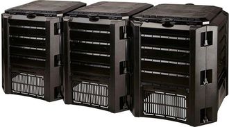 Prosperplast Modulo Compost Bin Compogreen 1200 L Nero - Pp-Iksm1200c