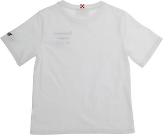 MC2 Saint Barth Boys T-Shirt Portofino Jr White Cotton T-Shirts And Polos