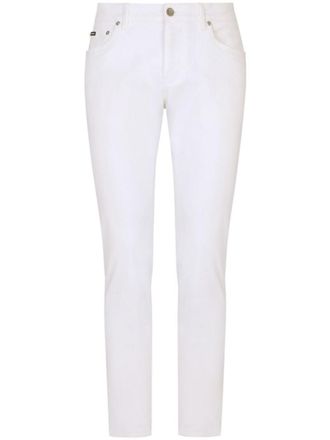 Dolce & Gabbana White Slim Fit Jeans