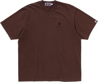 A Bathing Ape Ape Head-appliqué T-shirt - men - Cotton - L - Brown