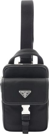 Prada Pre-owned Prada Saffiano Trimmed Re Nylon Smartphone Case Ladies JZ3EOP4UV6DRR5WR