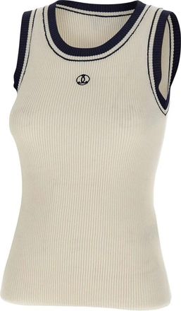 Seafarer Bath Top - Dames - Tops zonder mouwen - Wit - XS - Katoen - Tops