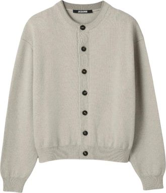 Jacquemus Le Cardigan Moulin - Heren - Vesten - Beige - L - Wol - Truien & Vesten