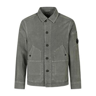 C.P. Company C.P. Company - Blazer de Pana con Botones y Lente - Jackets - Hombre - Gris - XL