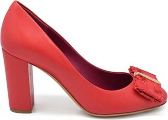 Ferragamo Pumps - Dames - Pumps - Roze - 36 1/2 EU - Leer - Schoenen
