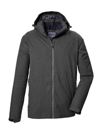 Killtec Funktionsjacke KILLTEC Romotos, Herren, Gr. XL, grau (anthrazit), Oberstoff: 100% Polyester, Futter: 100% Polyester, Jacken Funktionsjacke, Wind- u. w