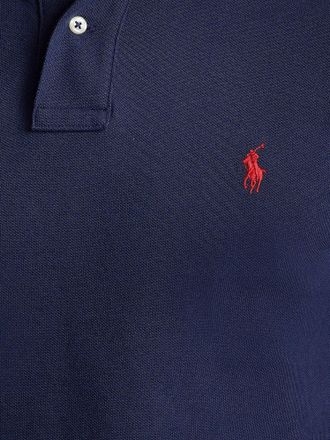 Polo Ralph Lauren Mens Cotton Polo Shirt Blue T-shirts And Polos