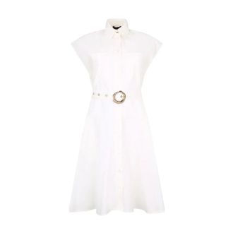 Liu Jo Belted Shirt Dress - female - Liu Jo - Shirt Dresses - White - XS - Dresses