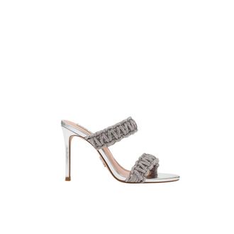 Steve Madden Heeled Mules, female, Gray, Size: 8 1/2 US Theresia Mule