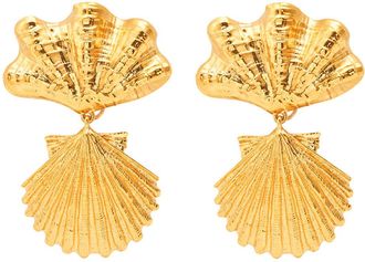 Chloé The Chloé Shells Drop Earrings - Gold - One Size