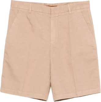 Ermenegildo Zegna Bermuda Shorts - Heren - Korte Broeken - Bruin - L - Katoen - Korte Broeken