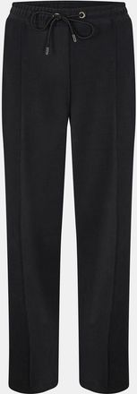 Ted Baker Womens Solid Patterned Open Hem Straight Joggers in Black - Size 6 UK