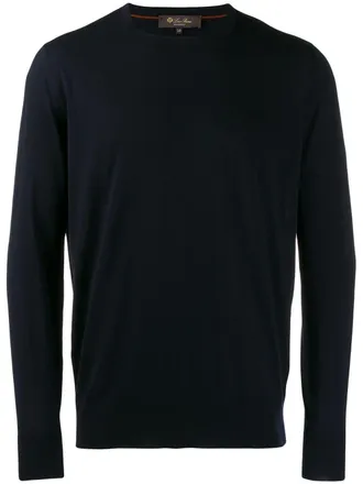 Loro Piana Trui met ronde hals - Blauw
