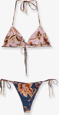 Zimmermann Bikini Aster in nylon con stampa paisley - ZIMMERMANN - gender_Woman