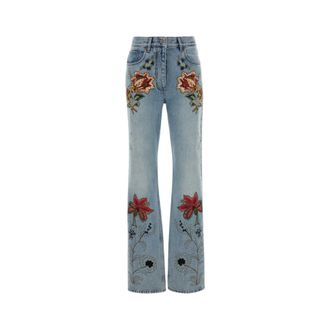 Valentino Garavani Boot-cut Jeans, female, Blue, Size: W26 Denim Jeans