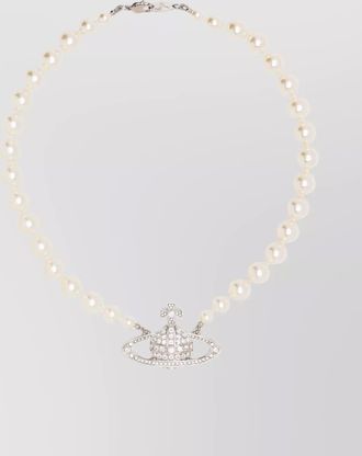 Vivienne Westwood crystal and pearl necklaces