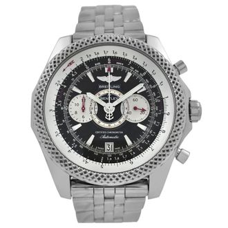 Breitling Pre-owned Breitling Bentley Chronograph Automatic Chronometer Black Dial Mens Watch A26364