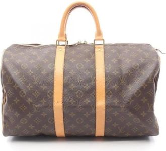 Louis Vuitton Vintage, unisex, Bruin, ONE Size, Pre-owned Weekendtas