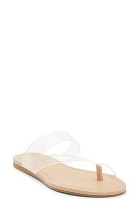 Stuart Weitzman Remy Toe Strap Sandal in Clear Adobe at Nordstrom Rack, Size 9.5