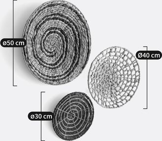 La Redoute Interieurs Set van 3 wanddecoraties, Aslal