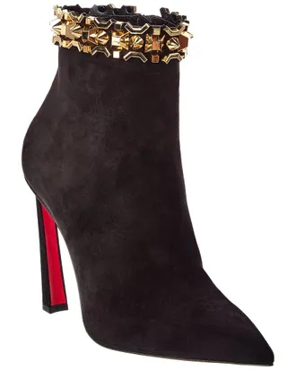 Christian Louboutin Astrospikes 100 Suede Bootie