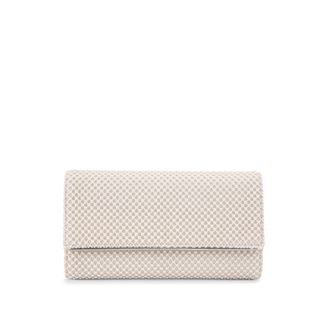 Kurt Geiger Womens Tilly Pearl Clutch Bag - White Fabric - One Size