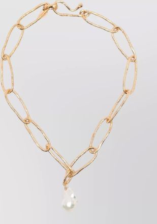 Forte_Forte sculptural necklace hammered finish baroque pendant