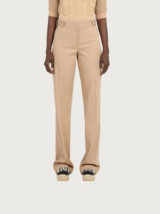 Ferragamo High-Waist Trousers - Beige