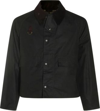 Barbour Spey Wax Jacket - Heren - Zomerjassen - Zwart - M - Katoen - Jassen